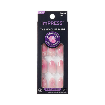 imPRESS Kiss Impress No Glue Mani Press On Nails - Venus Pink Medium Almond - 30 Nails Avelisse