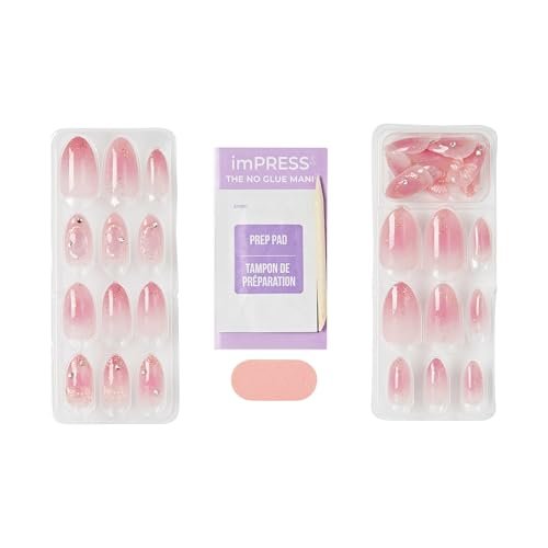 imPRESS Kiss Impress No Glue Mani Press On Nails - Venus Pink Medium Almond - 30 Nails Avelisse