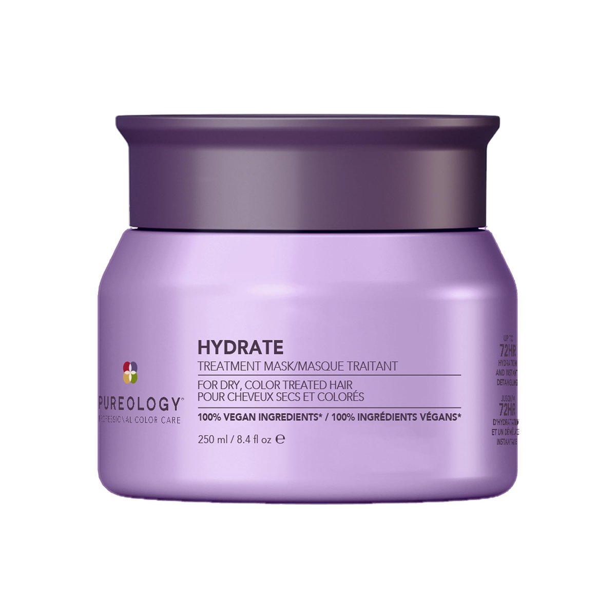 Pureology Hydrate Hair Treatment Mask - Deep Conditioning Mask for Dry or Color-Treated Hair, Instant Shine & Detangling Avelisse