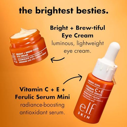 e.l.f. SKIN Brightest Besties Duo: Travel-Sized Brightening Face Serum & Vitamin C Eye Cream Set Avelisse