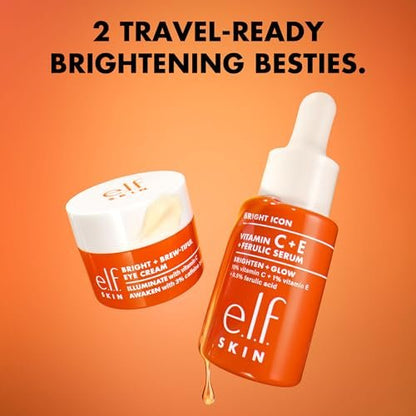e.l.f. SKIN Brightest Besties Duo: Travel-Sized Brightening Face Serum & Vitamin C Eye Cream Set Avelisse