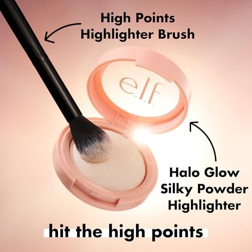 e.l.f. High Points Highlighter Brush - Soft & Tapered Face Makeup Brush for Illuminating Glow, Vegan & Cruelty-Free - görsel 10