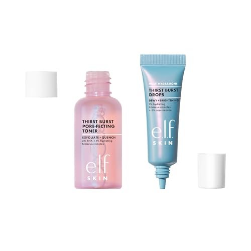 e.l.f. SKIN Thirst Burst Dew-O Travel-Sized Skincare Set – Exfoliating Toner & Hydrating Serum for a Dewy Glow - görsel 14