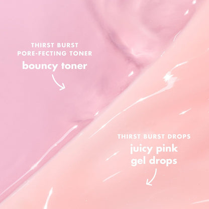 e.l.f. SKIN Thirst Burst Dew-O Travel-Sized Skincare Set – Exfoliating Toner & Hydrating Serum for a Dewy Glow