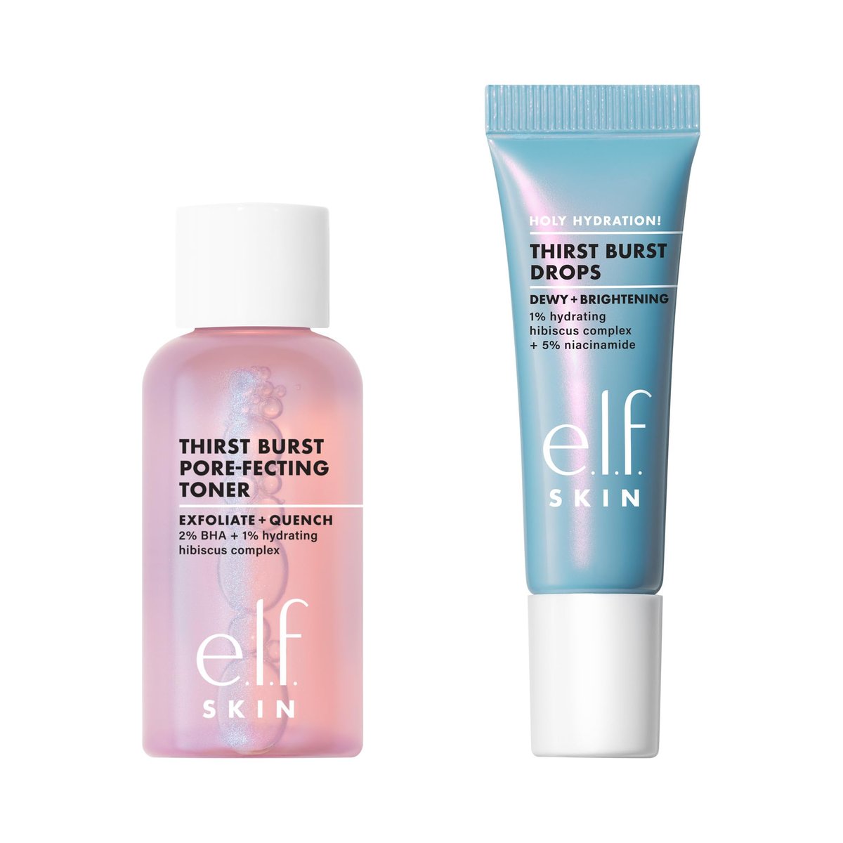 e.l.f. SKIN Thirst Burst Dew-O Travel-Sized Skincare Set – Exfoliating Toner & Hydrating Serum for a Dewy Glow - görsel 11
