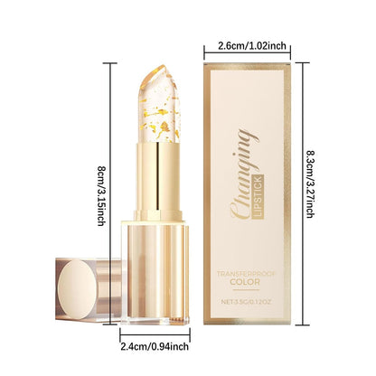 TIMLIFE 2-Pack Transferproof Color Changing Lipstick – Gold Crystal pH Lipstick, Clear to Pink Long Lasting Moisturizing Glossy Lip Gloss for Women Avelisse