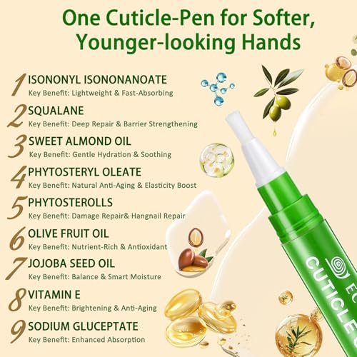 Econail 3-in-1 Nail Biting Prevention Kit for Kids & Adults - Extra Strength Bitter Polish + Gentle Bitter Polish + Cuticle Oil, Fast Drying Formula Stops Nail Biting & Thumb Sucking (0.3 Fl Oz, Pack of 1) - görsel 8
