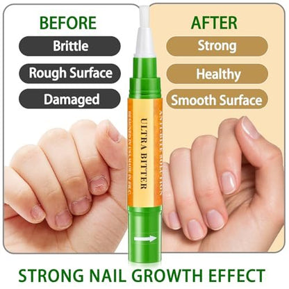 Econail 3-in-1 Nail Biting Prevention Kit for Kids & Adults - Extra Strength Bitter Polish + Gentle Bitter Polish + Cuticle Oil, Fast Drying Formula Stops Nail Biting & Thumb Sucking (0.3 Fl Oz, Pack of 1)