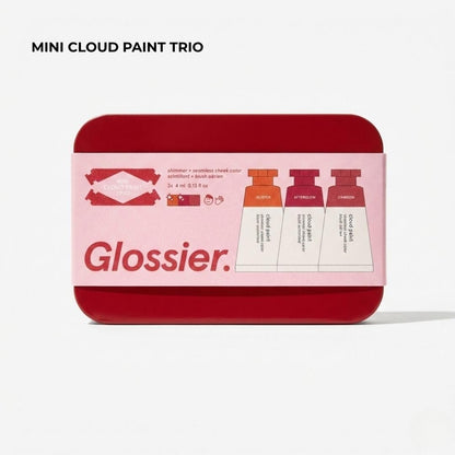 Glossier Mini Cloud Paint Blush Trio Holiday Gift Set: Crimson, Glisten & Afterglow Avelisse