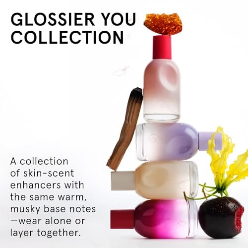 Glossier You Mini Wardrobe Fragrance Set – 4 Unisex Travel Size Eau de Parfum for Women & Men – Skin-Scent Enhancer Perfume Sampler, Smells Different on Everyone – You, Fleur, Doux, Rêve – 1.5ml Each - görsel 6