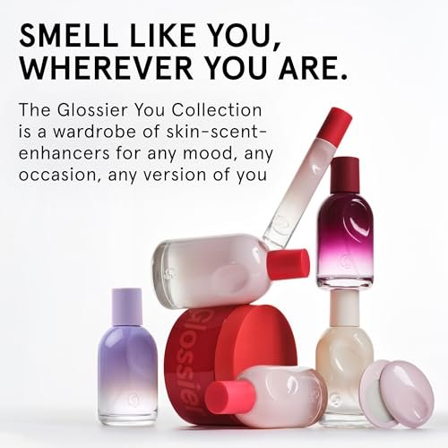 Glossier You Fleur Eau de Parfum Duo Gift Set - Unisex Fresh Floral Perfume with Ylang-Ylang, Apricot Skin & Ambrox - 50ml + 8ml Travel Spray Avelisse