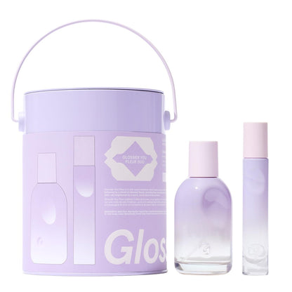 Glossier You Fleur Eau de Parfum Duo Gift Set - Unisex Fresh Floral Perfume with Ylang-Ylang, Apricot Skin & Ambrox - 50ml + 8ml Travel Spray Avelisse