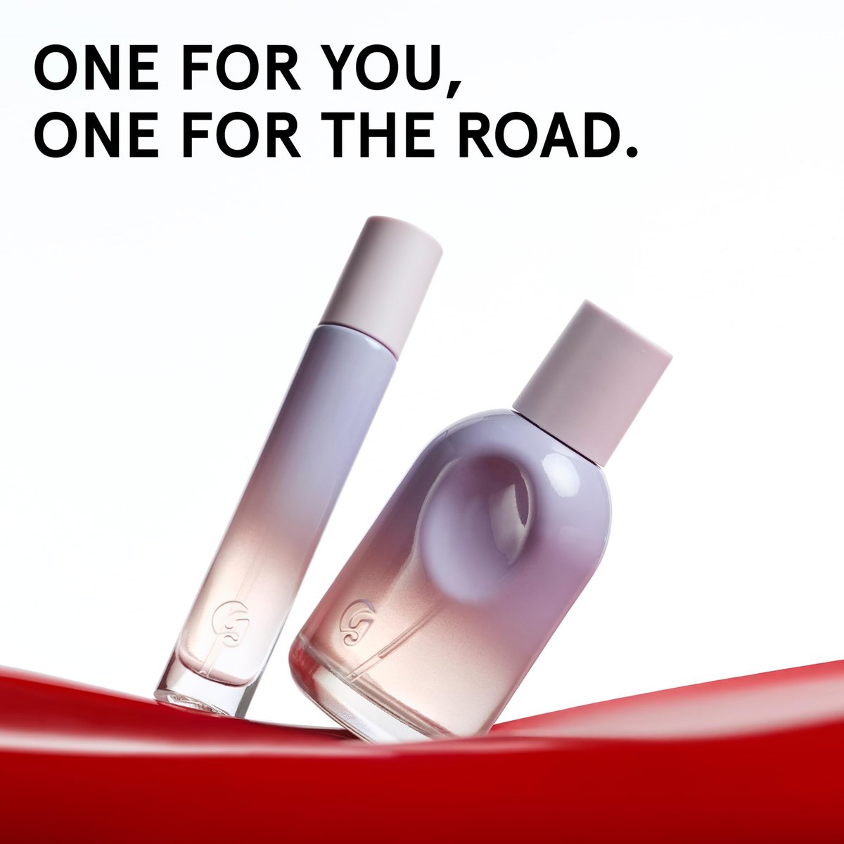 Glossier You Fleur Eau de Parfum Duo Gift Set - Unisex Fresh Floral Perfume with Ylang-Ylang, Apricot Skin & Ambrox - 50ml + 8ml Travel Spray Avelisse
