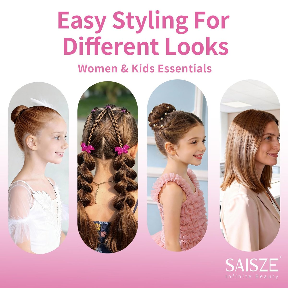 SAISZE Hair Wax Stick - Fly Away Tamer for Women & Kids, Bun Maker & Styling Cream, 2.7 Oz - görsel 5