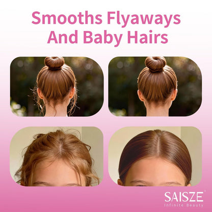 SAISZE Hair Wax Stick - Fly Away Tamer for Women & Kids, Bun Maker & Styling Cream, 2.7 Oz
