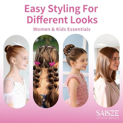 SAISZE Hair Wax Stick - Fly Away Tamer for Women & Kids, Bun Maker & Styling Cream, 2.7 Oz