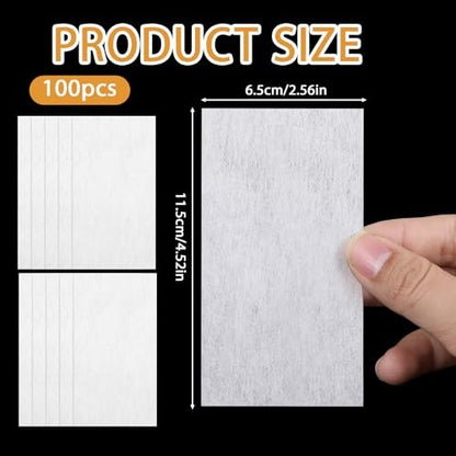 100pcs Disposable Heat-Resistant Perm Papers for Hair, White End Papers Wraps for Salon & Home Use Avelisse