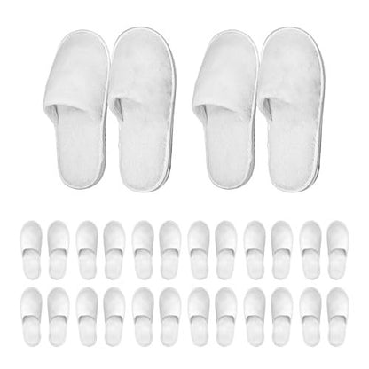 sloiuih 12 Pairs Disposable Slippers for Hotel Guests, Non-Slip Comfortable Slippers for Women & Men, Breathable Indoor Outdoor Home Spa Travel Essentials Avelisse