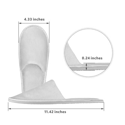 sloiuih 12 Pairs Disposable Slippers for Hotel Guests, Non-Slip Comfortable Slippers for Women & Men, Breathable Indoor Outdoor Home Spa Travel Essentials Avelisse