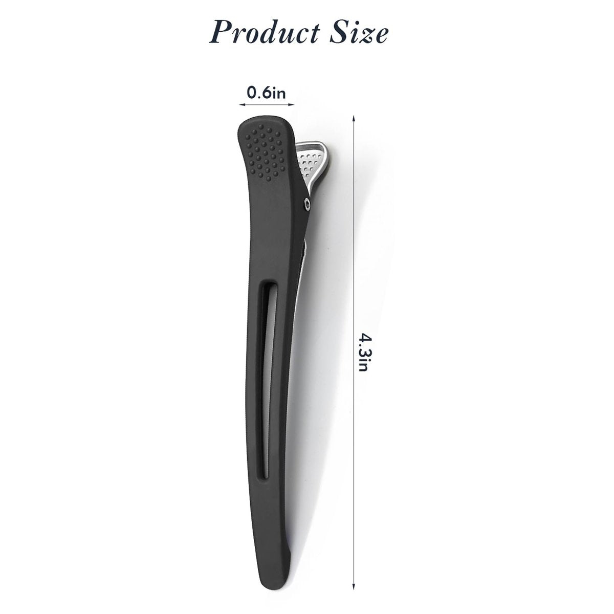 FEEHOPE 12-Pack 4.3" Long Hair Sectioning Clips – Creaseless Non-Slip Silicone Band Hair Styling Clips for Cutting, Rollers & Salon Use - görsel 3