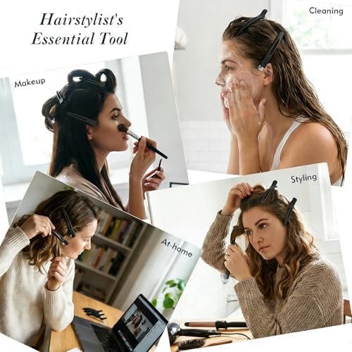 FEEHOPE 12-Pack 4.3" Long Hair Sectioning Clips – Creaseless Non-Slip Silicone Band Hair Styling Clips for Cutting, Rollers & Salon Use - görsel 10