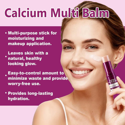 ISUNRISE Calcium Volume Multi Balm Stick 2-Pack - Collagen Intensive Repair Moisturizing Stick for Anti-Aging, Firming, Hydrating & Smoothing Face, Eyes & Neck (9g Each)