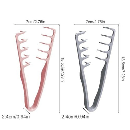 2-Piece Texture Comb Set – Volumizing Wide-Tooth Styling Comb for Fluffy Curly Hair, Anti-Frizz Fringe Parting Tool for Men & Women Avelisse