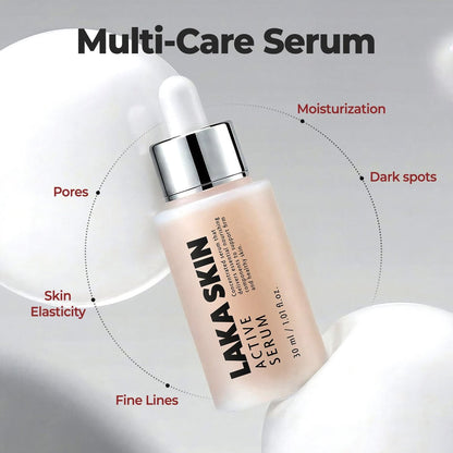 Laka Skin Active Serum – Glutathione & Dual PDRN Radiance Booster with Hyaluronic Acid, Pore Care, 30ml Avelisse