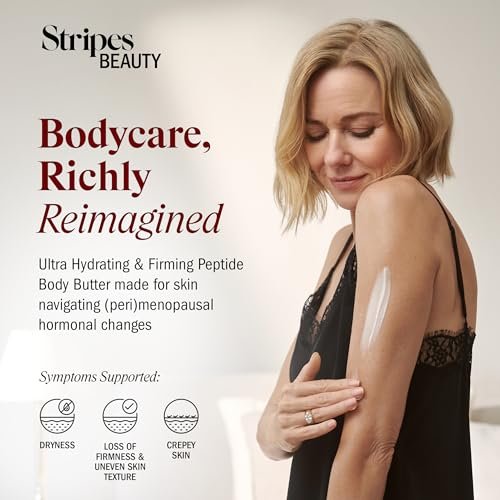 STRIPES Beauty Rich & Tight Ultra Hydrating & Firming Peptide Body Butter with Ectoine and Squalane, 16.48 oz Avelisse
