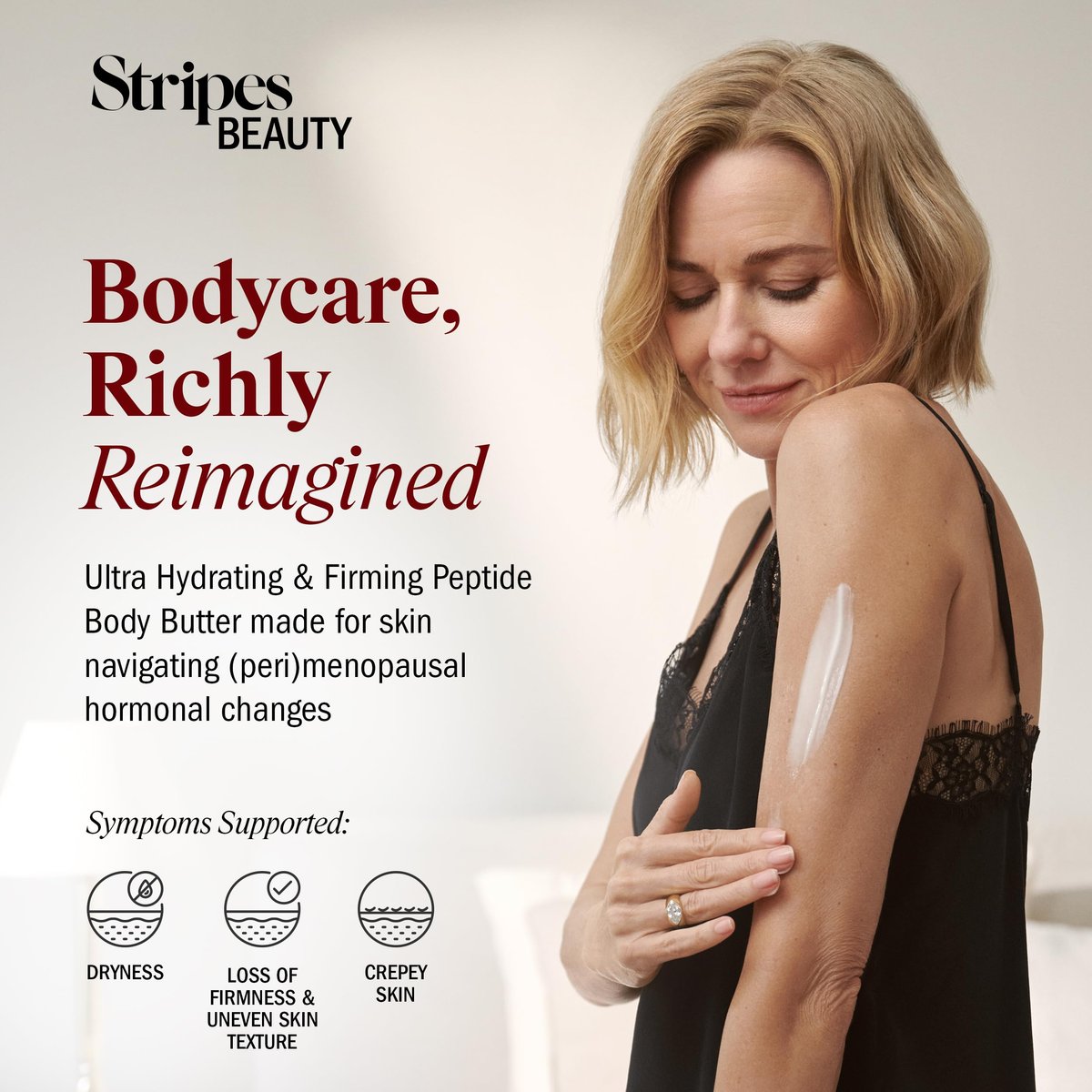 STRIPES Beauty Rich & Tight Ultra Hydrating & Firming Peptide Body Butter with Ectoine and Squalane, 16.48 oz Avelisse