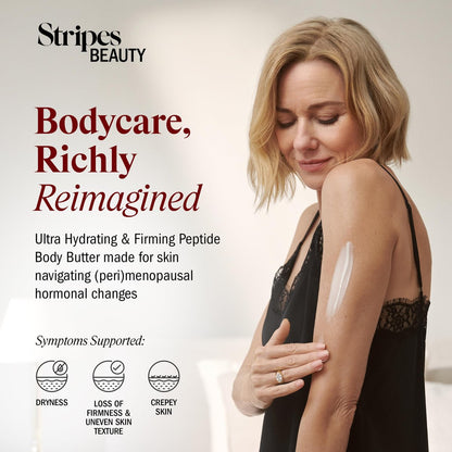 STRIPES Beauty Rich & Tight Ultra Hydrating & Firming Peptide Body Butter with Ectoine and Squalane, 16.48 oz Avelisse