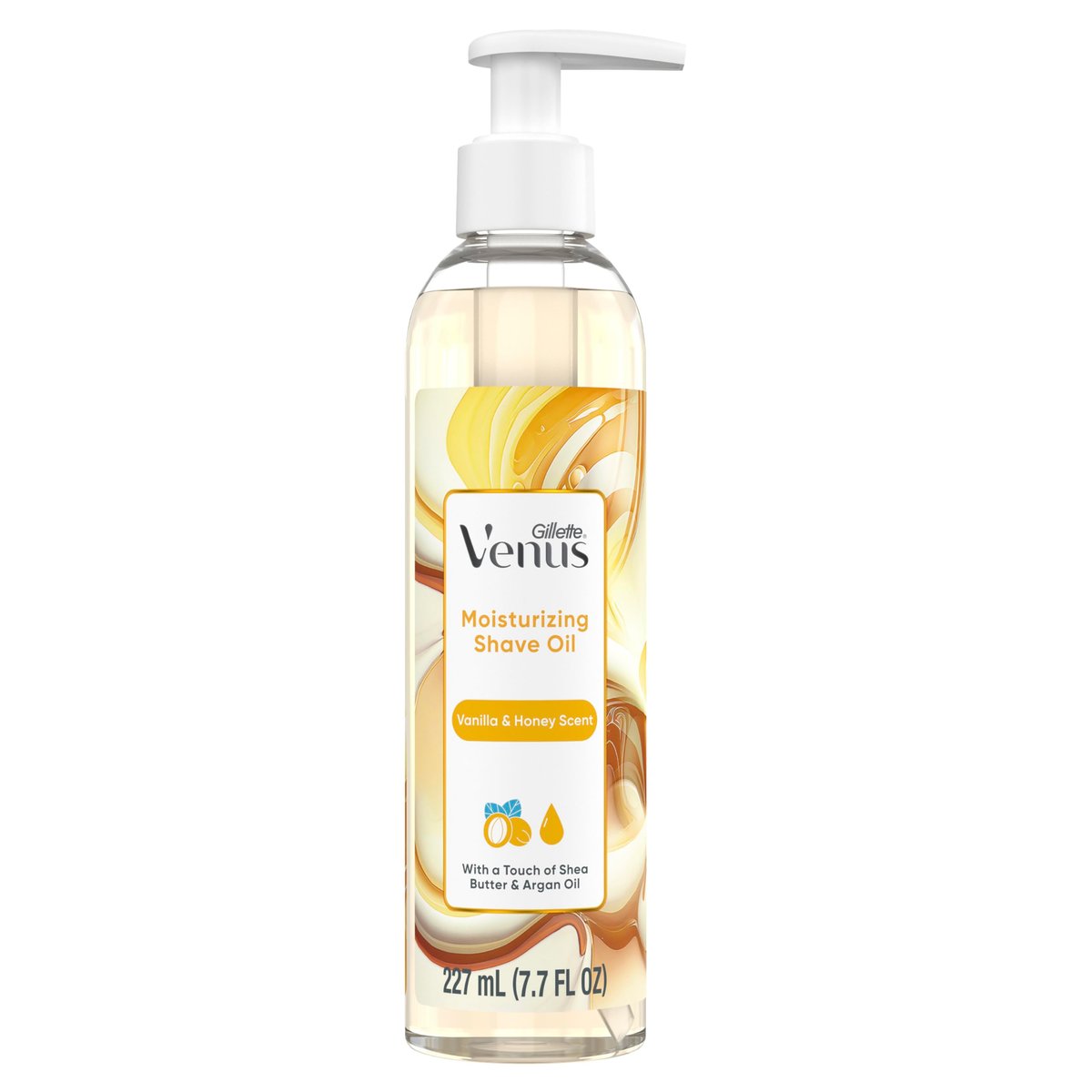 Gillette Venus Moisturizing Shave Oil with Vanilla & Honey Scent, 6 oz - görsel 1