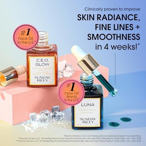 Sunday Riley Day + Night Brighten + Plump Set – Complete Skincare Duo Avelisse
