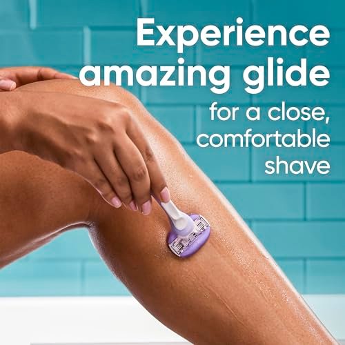 Gillette Venus ComfortGlide Touch of Vitamin E Disposable Razor for Women, 3 Blades, Water-Activated Moisture Bars, 2 Count Avelisse