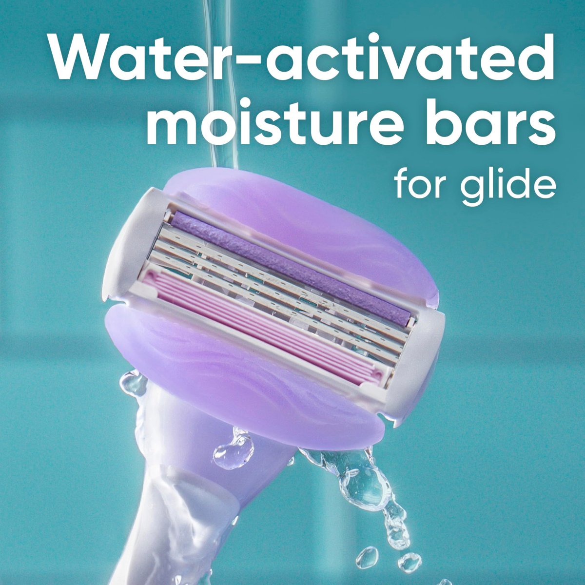 Gillette Venus ComfortGlide Touch of Vitamin E Disposable Razor for Women, 3 Blades, Water-Activated Moisture Bars, 2 Count Avelisse