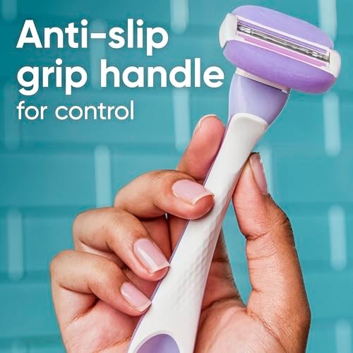 Gillette Venus ComfortGlide Touch of Vitamin E Disposable Razor for Women, 3 Blades, Water-Activated Moisture Bars, 2 Count Avelisse