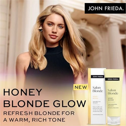 John Frieda Salon Blonde Honey Tone Perfecting Treatment with Protein-Peptide Complex, Hair Toner for Blonde Hair, 4 fl oz Avelisse