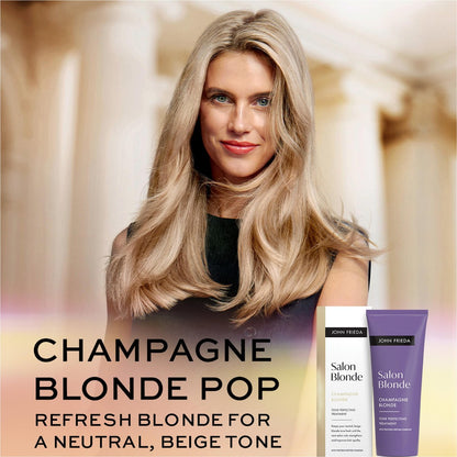 John Frieda Salon Blonde Champagne Tone Perfecting Treatment with Protein-Peptide Complex - 4 fl oz Avelisse