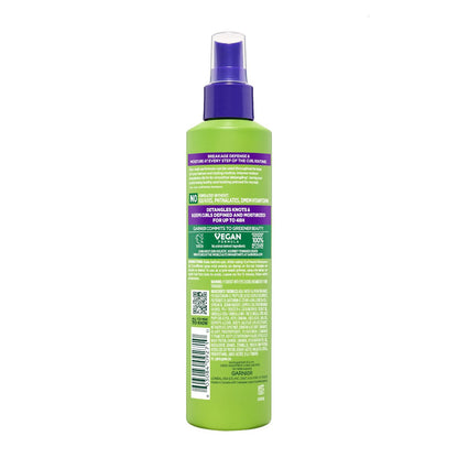 Garnier Fructis Curl Knot Melter Multi-Use Anti-Breakage Detangling Milk for All Curl Types, Moisturizing Detangler Spray & Heat Protectant, Made with Vegan Protein & Coconut Oil, 8.5 Fl Oz