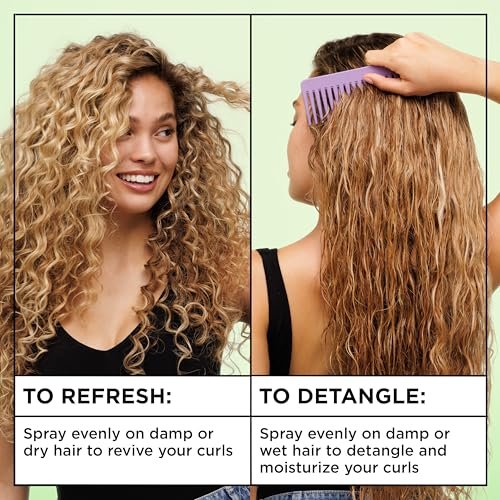 Garnier Fructis Curl Knot Melter Multi-Use Anti-Breakage Detangling Milk for All Curl Types, Moisturizing Detangler Spray & Heat Protectant, Made with Vegan Protein & Coconut Oil, 8.5 Fl Oz - görsel 12