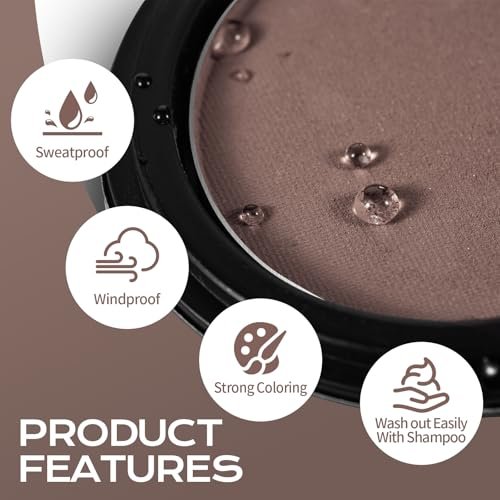 Kerablend Hair Thickener & Root Cover Up - Dark Brown, 1.19 oz - Sweat & Waterproof Instant Hair Concealer with Applicator for Men and Women - görsel 6