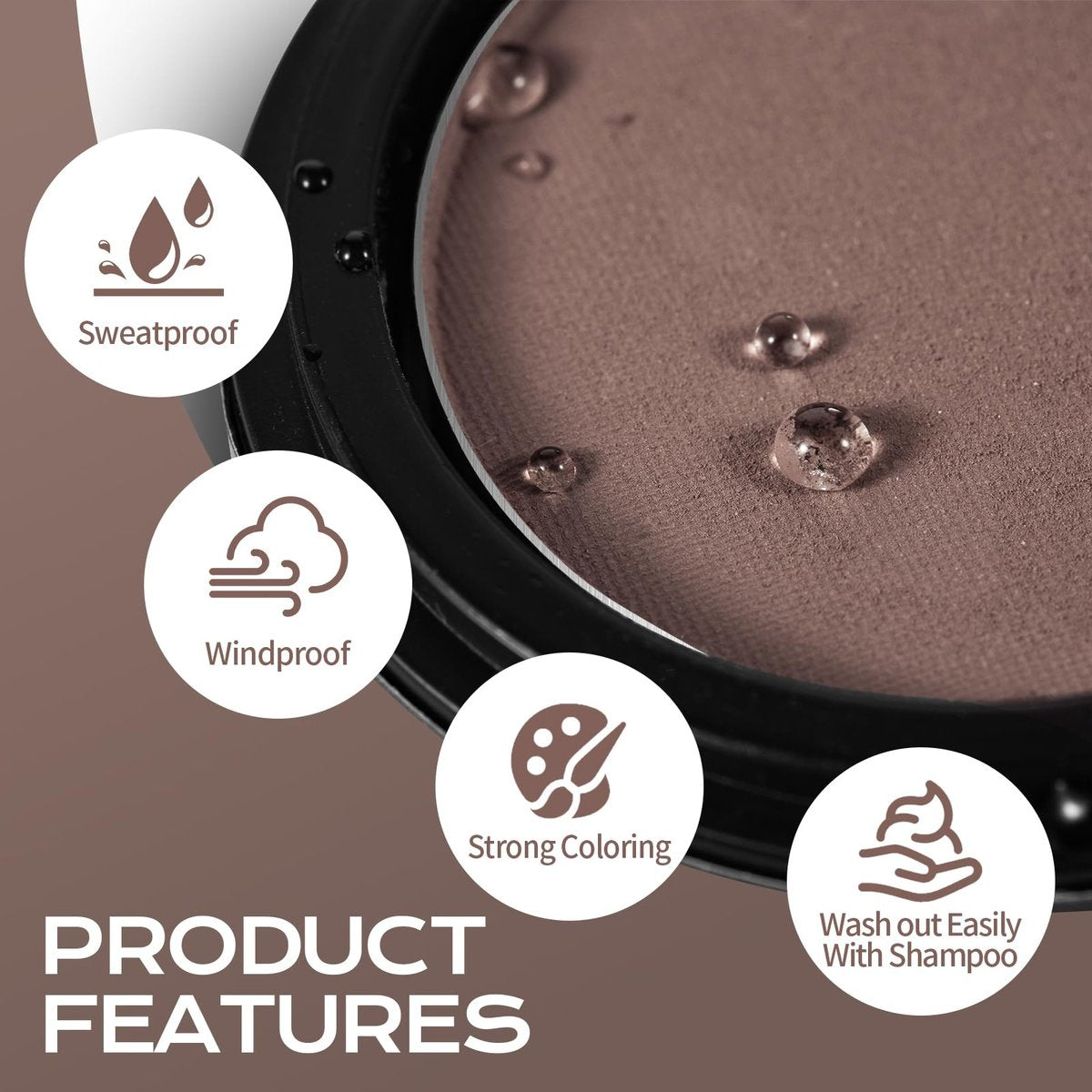 Kerablend Hair Thickener & Root Cover Up - Dark Brown, 1.19 oz - Sweat & Waterproof Instant Hair Concealer with Applicator for Men and Women - görsel 5