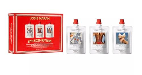 Josie Maran Bite-Sized Butters Mini Whipped Body Butter 3-Piece Gift Set – Travel-Friendly Moisturizers Avelisse