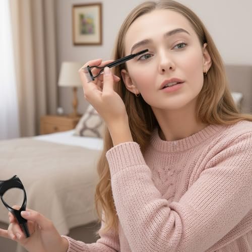 Elegaperma 4-Piece Mascara Shield & Eyelash Separator Tool Set – Reusable Mascara Guard Applicator with Eyelash Comb for Natural Eye Makeup - görsel 8