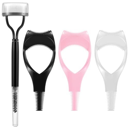 Elegaperma 4-Piece Mascara Shield & Eyelash Separator Tool Set – Reusable Mascara Guard Applicator with Eyelash Comb for Natural Eye Makeup - görsel 2