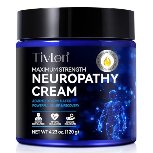 AUIWQWFI Neuropathy Nerve Care Cream - Fast-Acting Natural Relief for Tingling & Burning in Feet, Hands, Legs & Toes, Non-Greasy Cooling Comfort, 4.23 oz Avelisse