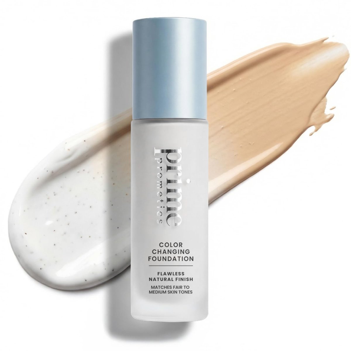 Prime Prometics Color Changing Foundation for Mature Women – Adaptive Skin Tone Match, Buildable Coverage, 12-Hour Wear, Dewy Finish Avelisse