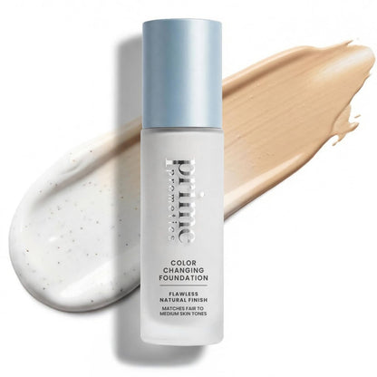Prime Prometics Color Changing Foundation for Mature Women – Adaptive Skin Tone Match, Buildable Coverage, 12-Hour Wear, Dewy Finish Avelisse