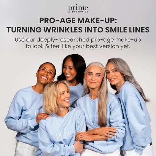 Prime Prometics Color Changing Foundation for Mature Women – Adaptive Skin Tone Match, Buildable Coverage, 12-Hour Wear, Dewy Finish Avelisse