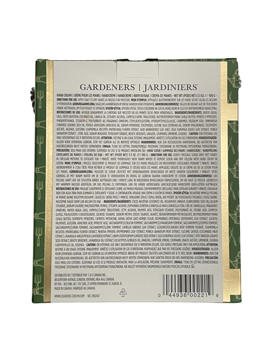 Crabtree & Evelyn Gardeners Hand Therapy Cream and Hand Scrub Set, 3.5 oz Each Avelisse